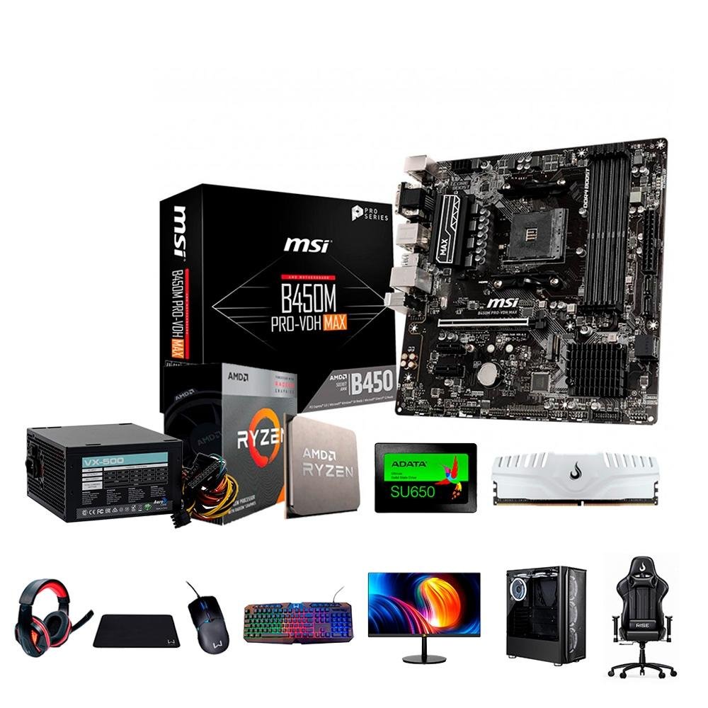 Kit Pc Roxo Kit Pc Gamer Completo | KaBuM!
