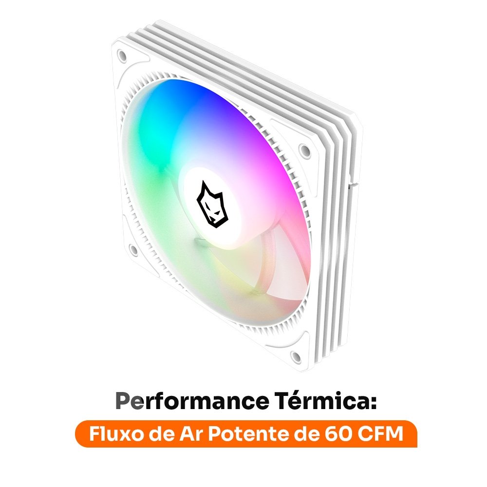Ventoinha Husky Arctic Breeze, 120mm, ARGB, Branco - HCF300BR