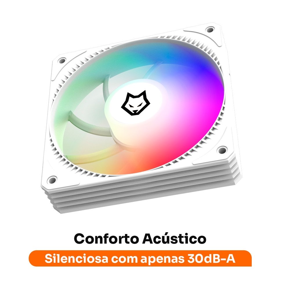 Ventoinha Husky Arctic Breeze, 120mm, ARGB, Branco - HCF300BR