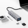 HUB C3Tech USB 3.0, para 4x USB 3.0, Cinza - HU-340GY