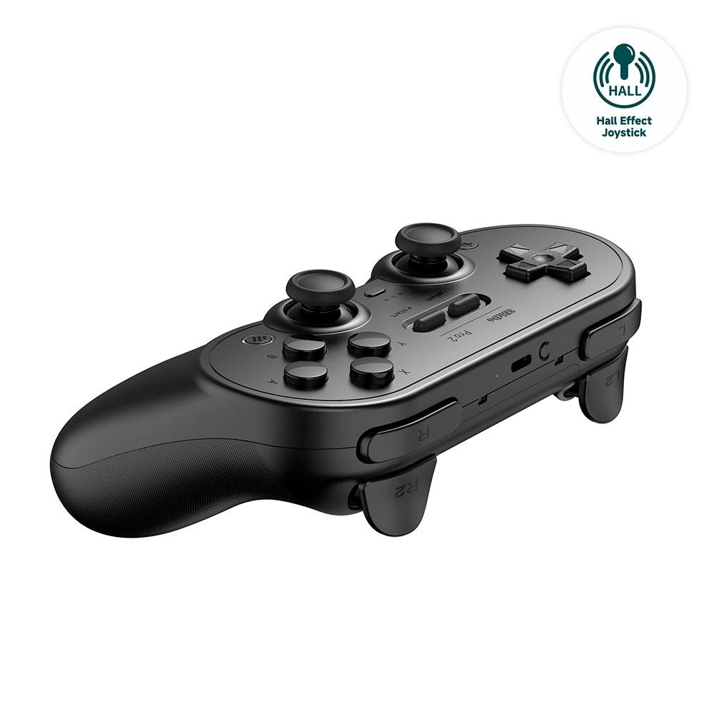 Controle Sem Fio 8BitDo Pro 2 Hall Edition, Bluetooth, Preto - 80GJ03