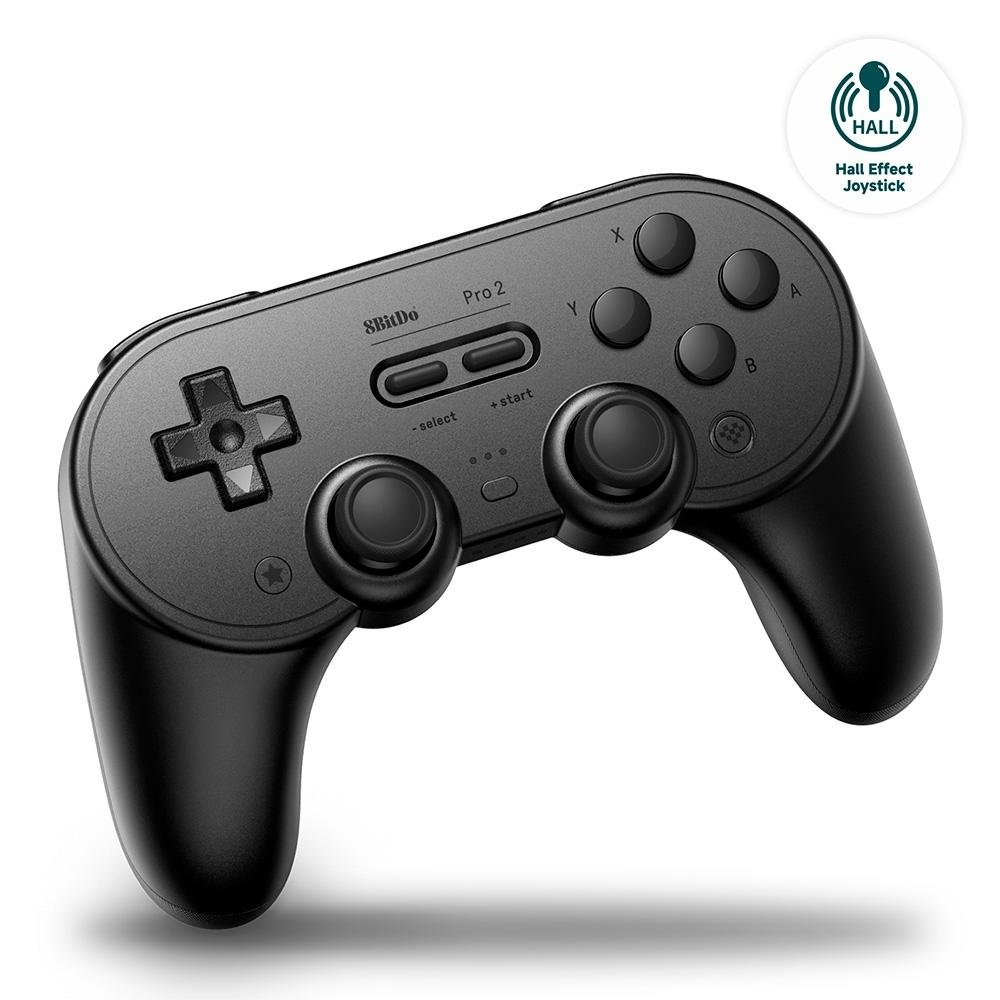 Controle Sem Fio 8BitDo Pro 2 Hall Edition, Bluetooth, Preto - 80GJ03