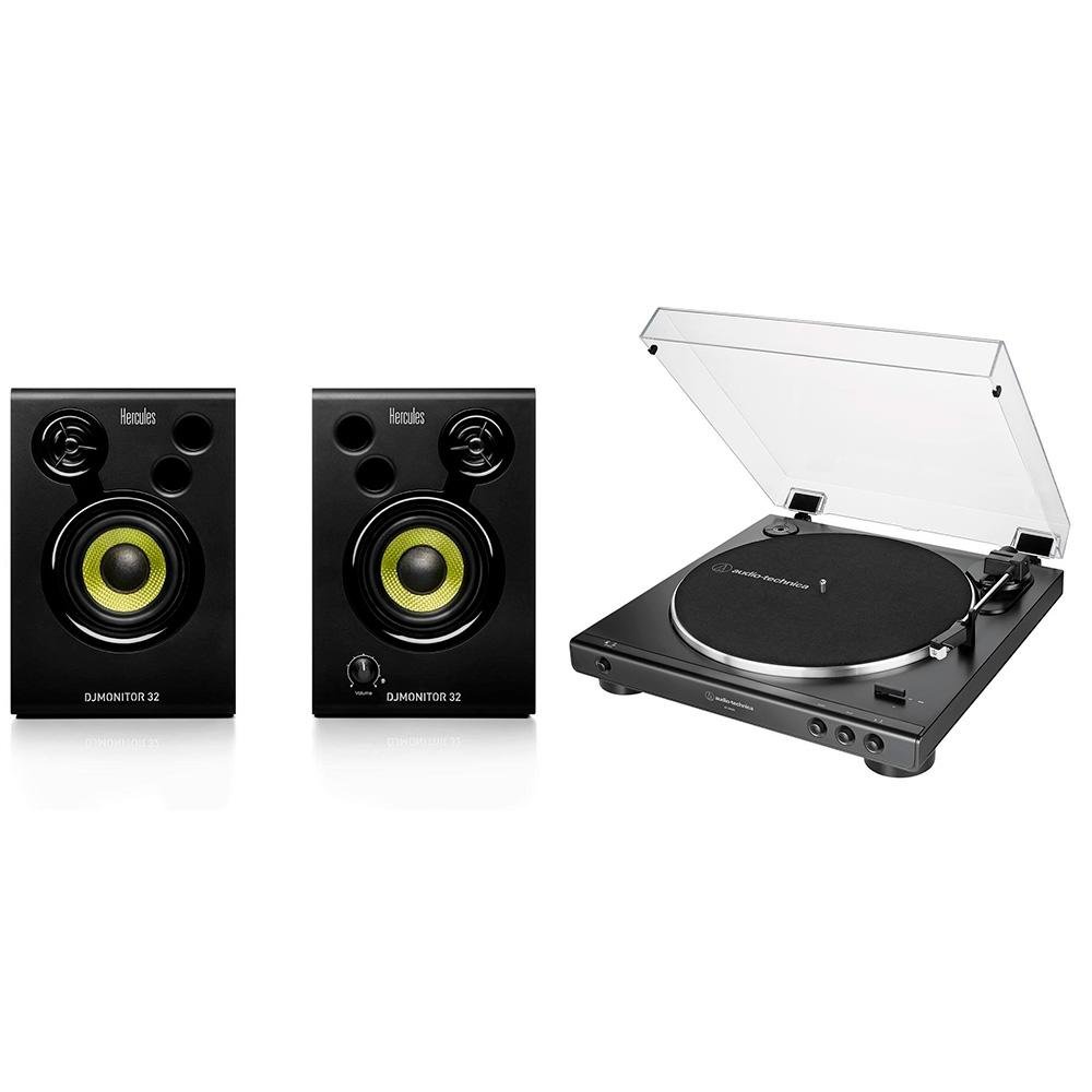 Toca Discos Audio-Technica + Caixa de Som | KaBuM!