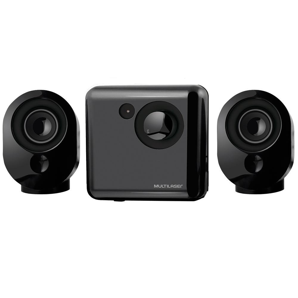 Caixa de Som 2.1 Multi Subwoofer 15W RMS USB Preto/Grafite SP166 Caixa de Som 2.1 Multi Subwoofer 15W RMS USB Preto/Grafite SP166