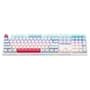 Teclado Mecânico Gamer Machenike K500E-108, Switch Red, RGB, HotSwappable, com Teclado Numérico, Azul Claro - JJ02G8005