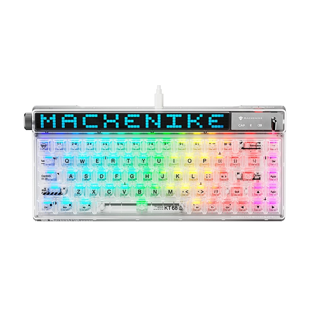 Teclado Mecânico Machenike KT68, Tri-Mode | KaBuM!
