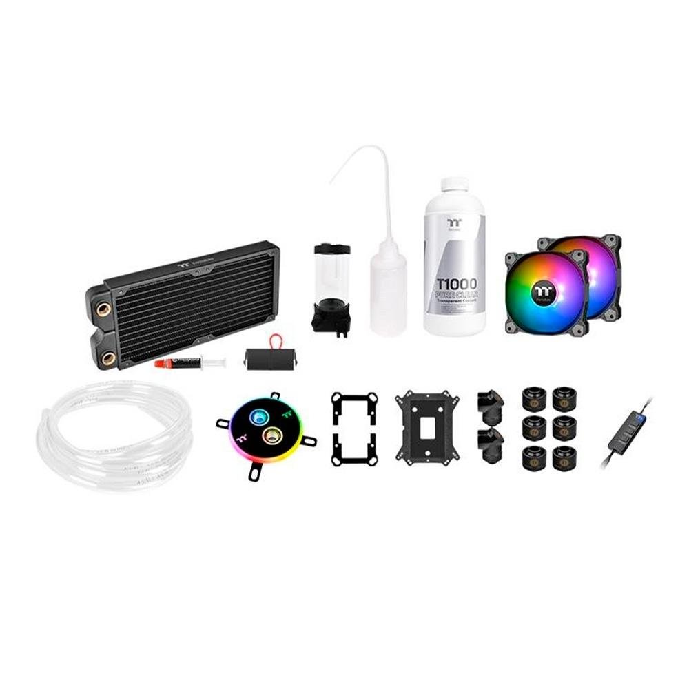 Water Cooler Thermaltake Pacific C240, ARGB, 240mm, AMD/Intel, Preto - CL-W249-CU12SW-A Water Cooler Thermaltake Pacific C240, ARGB, 240mm, AMD/Intel, Preto - CL-W249-CU12SW-A