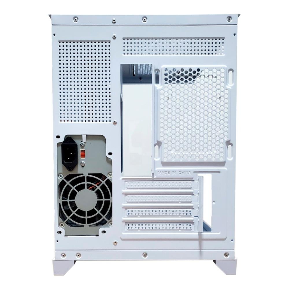 Gabinete Gamer Hayom GB1791, Mini Tower, M-ATX, Lateral e frontal em Vidro Temperado, 4x FANs, Branco - GB1791 Gabinete Gamer Hayom GB1791, Mini Tower, M-ATX, Lateral e frontal em Vidro Temperado, 4x FANs, Branco - GB1791