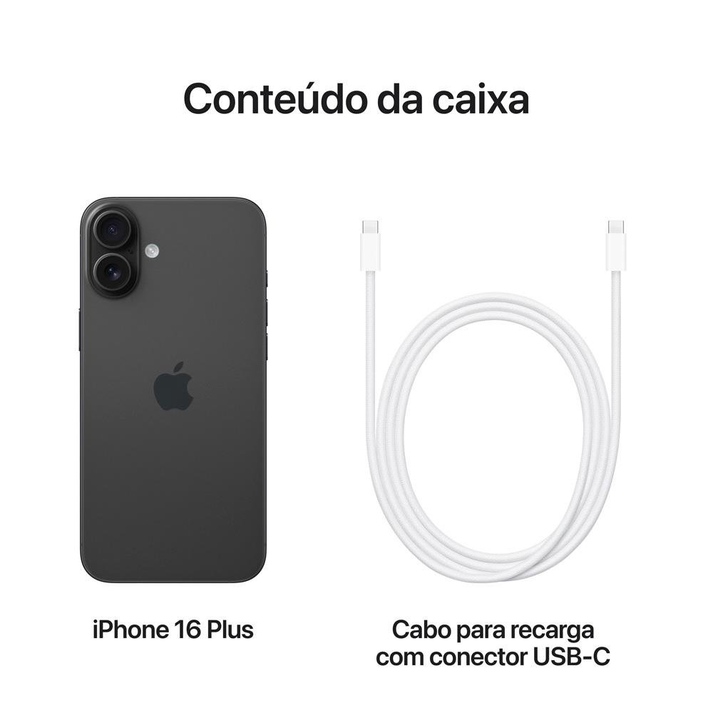 iPhone 16 Plus Apple 512GB Preto | KaBuM!