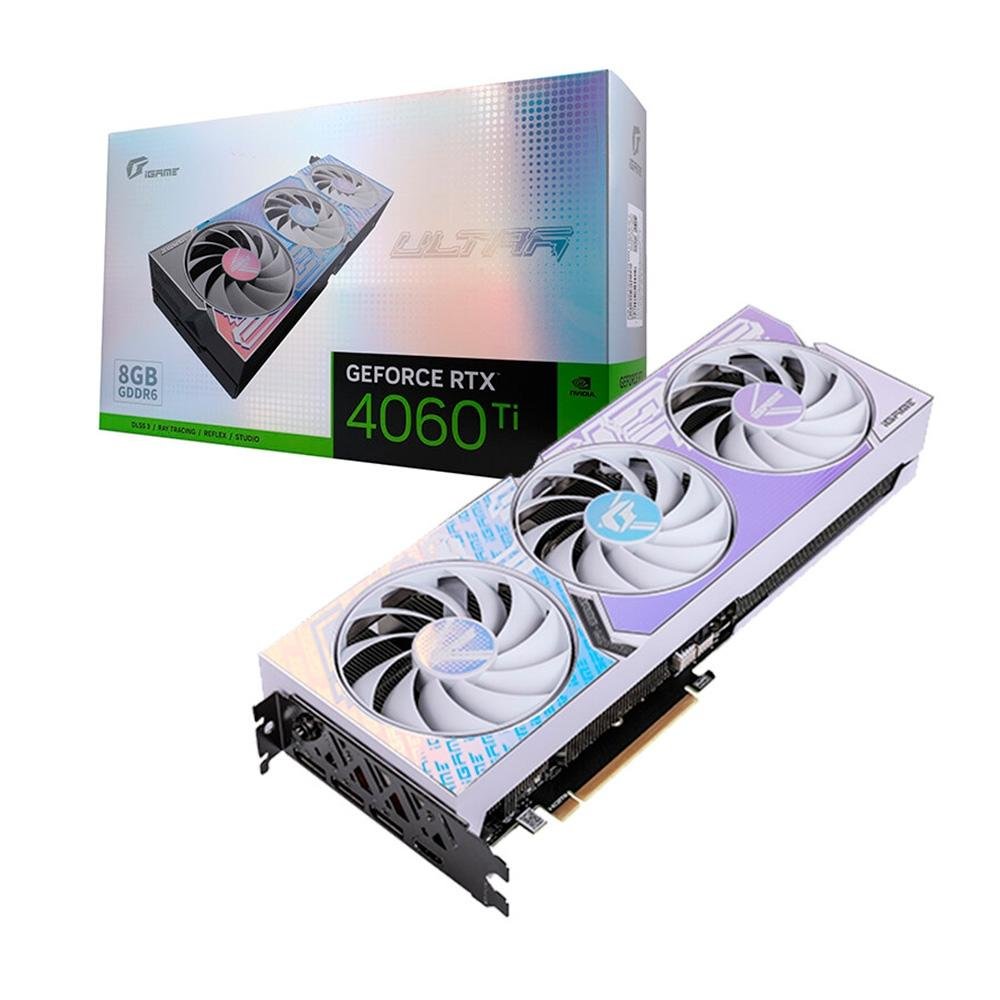 グラフィックボード・グラボ・ビデオカード IGAME RTX 4060Ti MINI OC 8GB Placa de Vídeo RTX 4060 Ti Ultra W OC 8GB | KaBuM!