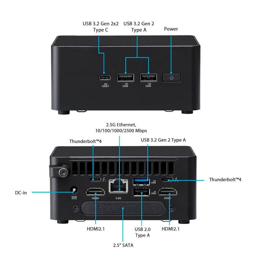 Mini PC NTC NUC ASUS 14 PRO TALL 2002 | KaBuM!