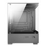 Gabinete Gamer Bluecase BG-055 HIT PRO, Mid tower, Micro ATX e Mini ITX, 3XFAN Rainbow, Frente e lateral em vidro, Cinza - BG-055GBX