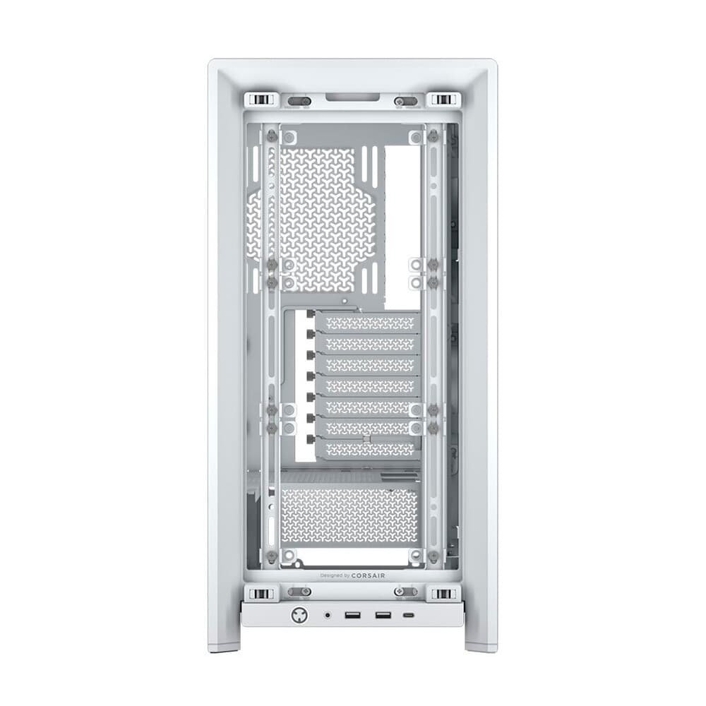 Gabinete Gamer Corsair Frame 4000D, Mid Tower, E-ATX, Sem Fans, Lateral em Vidro, Branco - CC-9011291-WW Gabinete Gamer Corsair Frame 4000D, Mid Tower, E-ATX, Sem Fans, Lateral em Vidro, Branco - CC-9011291-WW