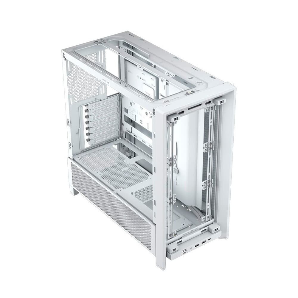 Gabinete Gamer Corsair Frame 4000D, Mid Tower, E-ATX, Sem Fans, Lateral em Vidro, Branco - CC-9011291-WW Gabinete Gamer Corsair Frame 4000D, Mid Tower, E-ATX, Sem Fans, Lateral em Vidro, Branco - CC-9011291-WW