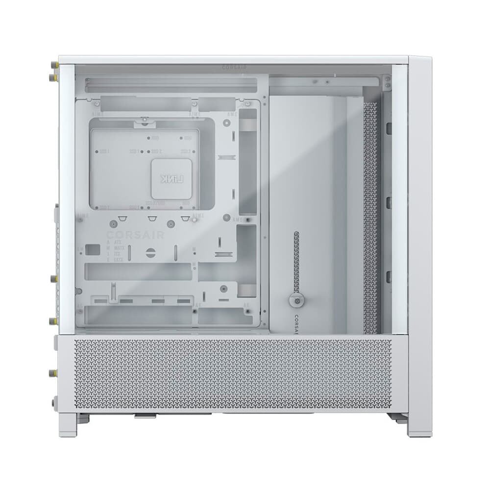 Gabinete Gamer Corsair Frame 4000D, Mid Tower, E-ATX, Sem Fans, Lateral em Vidro, Branco - CC-9011291-WW Gabinete Gamer Corsair Frame 4000D, Mid Tower, E-ATX, Sem Fans, Lateral em Vidro, Branco - CC-9011291-WW