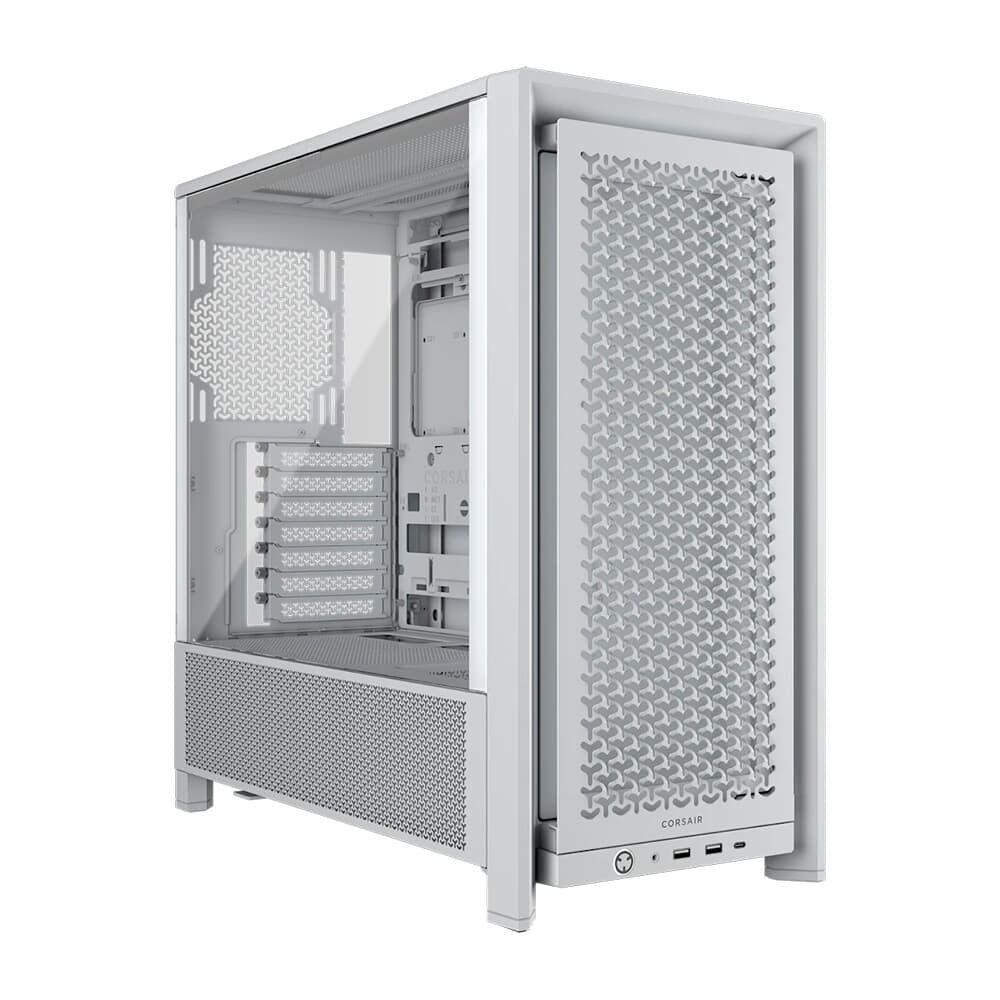 Gabinete Gamer Corsair Frame 4000D, Mid Tower, E-ATX, Sem Fans, Lateral em Vidro, Branco - CC-9011291-WW Gabinete Gamer Corsair Frame 4000D, Mid Tower, E-ATX, Sem Fans, Lateral em Vidro, Branco - CC-9011291-WW