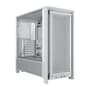 Gabinete Gamer Corsair Frame 4000D, Mid Tower,  E-ATX, Sem Fans, Lateral em Vidro, Branco - CC-9011291-WW