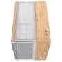 Gabinete Gamer Corsair 2500X Mid Tower, M-ATX, Lateral em Vidro temperado, Sem FANs, Branco e Madeira - CC-9011288-WW