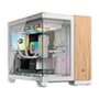Gabinete Gamer Corsair 2500X Mid Tower, M-ATX, Lateral em Vidro temperado, Sem FANs, Branco e Madeira - CC-9011288-WW