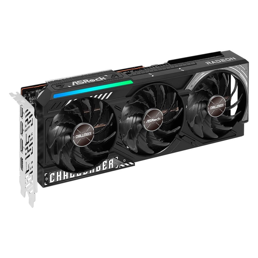 Placa de Vídeo ASRock RX 9070 Challenger AMD Radeon, LED, 16GB, GDDR6, FidelityFX, RDNA - 90-GA5NZZ-00UANF Placa de Vídeo ASRock RX 9070 Challenger AMD Radeon, LED, 16GB, GDDR6, FidelityFX, RDNA - 90-GA5NZZ-00UANF