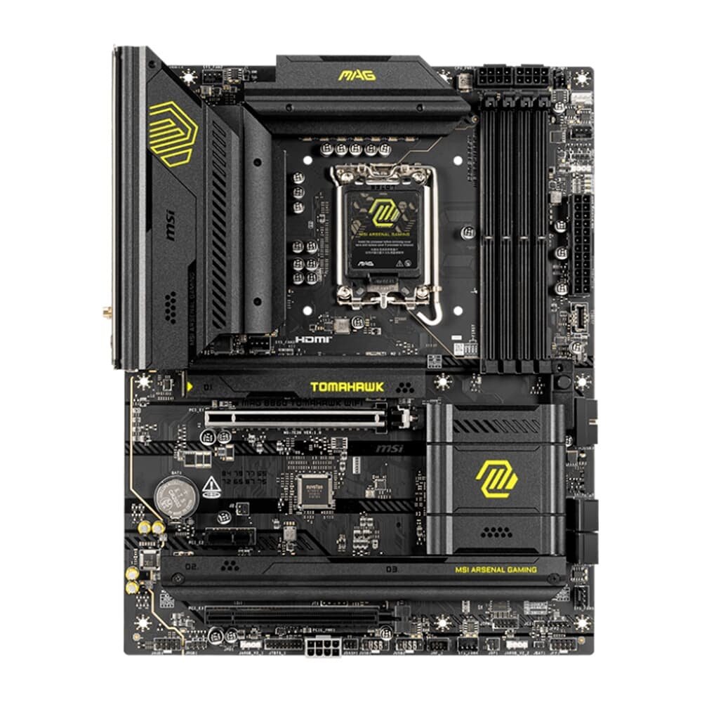 Placa Mãe MSI MAG B860 TOMAHAWK WIFI, Intel, ATX, DDR5 UDIMM, Wi-Fi 7, Preto - B860TOMAHAWKWIFI