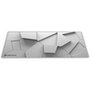 Mousepad Gamer Rise Mode 3D 02, Estendido Pro 900x400mm, Borda Costurada, Branco - RM-MPP-3D2-W