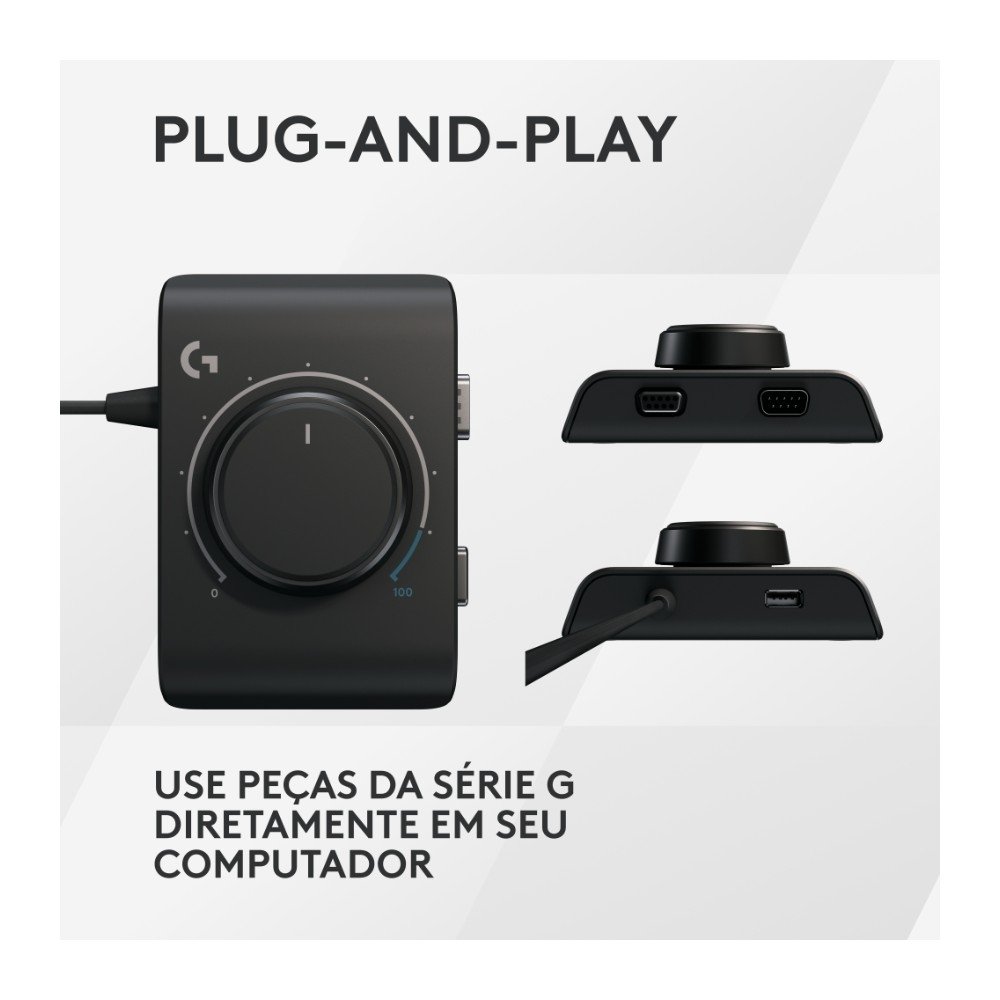 Adaptador de corrida Logitech G RACING ADAPTER para G29, G920, G923, PRO Wheel, Pedais e Câmbio - PlayStation, Xbox X/S e PC - 943-000435 Adaptador de corrida Logitech G RACING ADAPTER para G29, G920, G923, PRO Wheel, Pedais e Câmbio - PlayStation, Xbox X/S e PC - 943-000435
