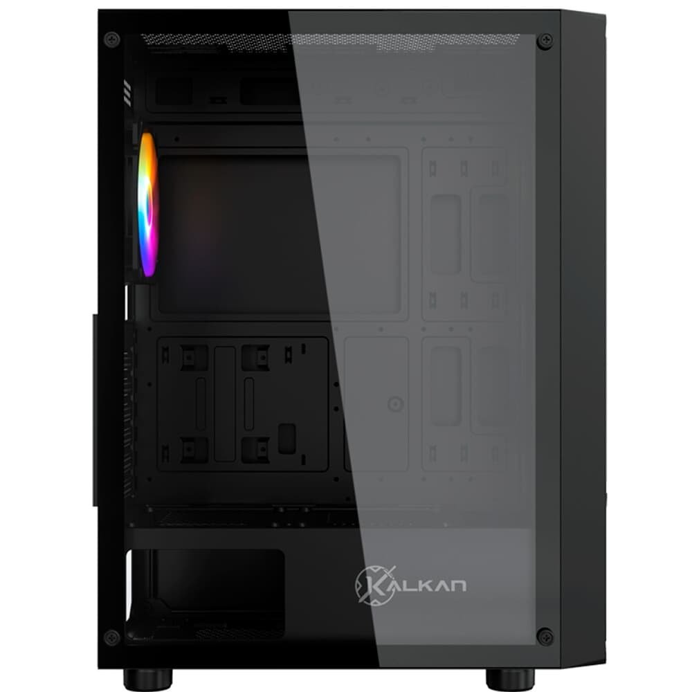 Gabinete Kalkan Joturn, RGB, Mid Tower, Lateral em Vidro, 4X Fans ARGB, Preto - KLK00038 Gabinete Kalkan Joturn, RGB, Mid Tower, Lateral em Vidro, 4X Fans ARGB, Preto - KLK00038
