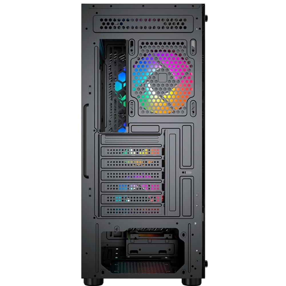 Gabinete Kalkan Joturn, RGB, Mid Tower, Lateral em Vidro, 4X Fans ARGB, Preto - KLK00038 Gabinete Kalkan Joturn, RGB, Mid Tower, Lateral em Vidro, 4X Fans ARGB, Preto - KLK00038