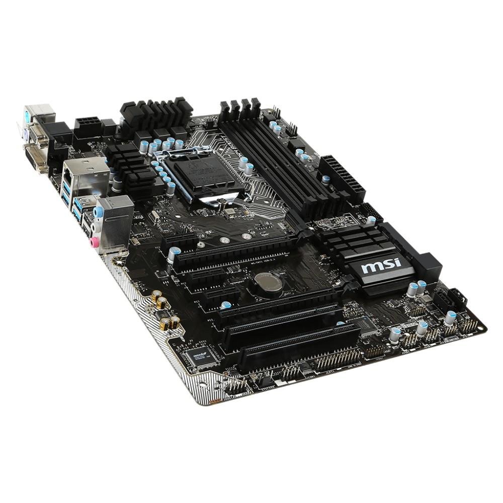 Placa-Mãe MSI p/ Intel LGA 1151 ATX B150 PC Mate DDR4, DVI-D, Àudio 7.1, HDMI, USB 3.1 Placa-Mãe MSI p/ Intel LGA 1151 ATX B150 PC Mate DDR4, DVI-D, Àudio 7.1, HDMI, USB 3.1