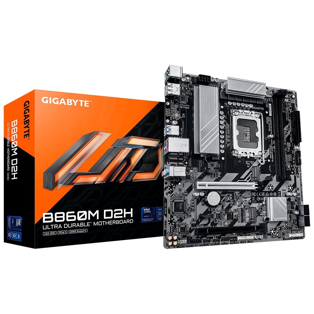 Placa-mãe Gigabyte B860M D2H DDR5 LGA1851 | KaBuM!