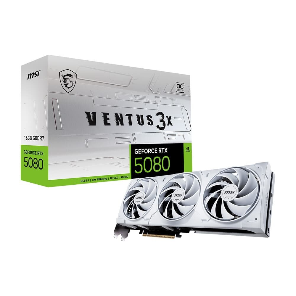 GeForce RTX? 5080 VENTUS 3X OC WHITE | KaBuM!