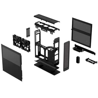 Fractal Design Ridge mini-ITX用PCケース ブラック Gabinete Fractal Design Ridge | KaBuM!