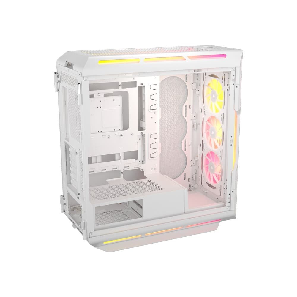 Gabinete Gamer Corsair iCUE Link 5000T LX RGB, Mid-Tower, E-ATX, Vidro Temperado, 3x FANs, Branco - CC-9011299-WW Gabinete Gamer Corsair iCUE Link 5000T LX RGB, Mid-Tower, E-ATX, Vidro Temperado, 3x FANs, Branco - CC-9011299-WW