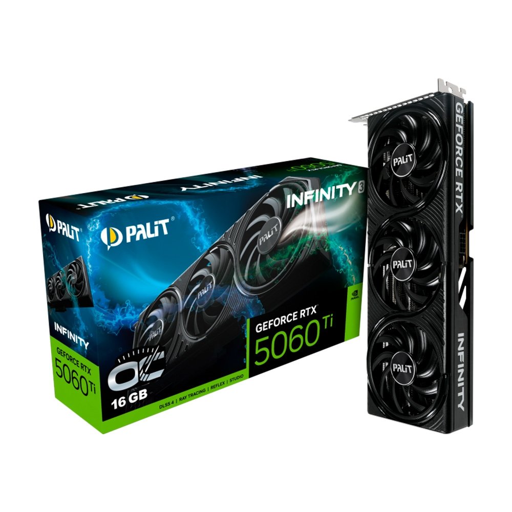 グラフィックボード・グラボ・ビデオカード Palit 5060Ti infinit 16GB Placa de Vídeo RTX 5060 Ti Infinity 3 OC | KaBuM!