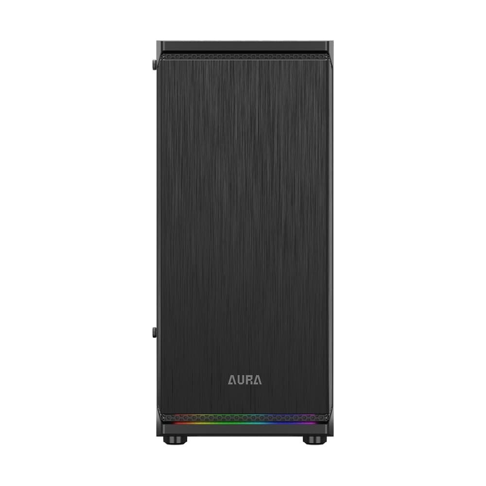 Gabinete Gamer Gamdias Aura GC8, Mid Tower, ARGB, ATX, Lateral em Vidro Temperado, 1x FAN, Preto - AURA GC6 ARGB Gabinete Gamer Gamdias Aura GC8, Mid Tower, ARGB, ATX, Lateral em Vidro Temperado, 1x FAN, Preto - AURA GC6 ARGB