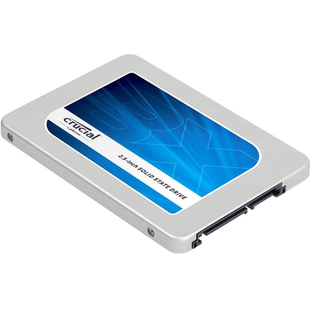 SSD Crucial 2.5´ 240GB SATA III 6Gb/s Leituras: 540MB/s e Gravações: 490MB/s - CT240BX200SSD1