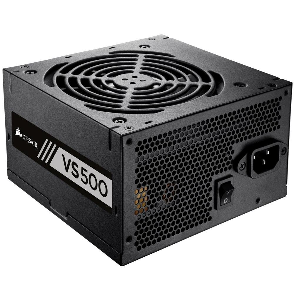Fonte Corsair 500W 80 Plus White VS500 - CP-9020118 Fonte Corsair 500W 80 Plus White VS500 - CP-9020118