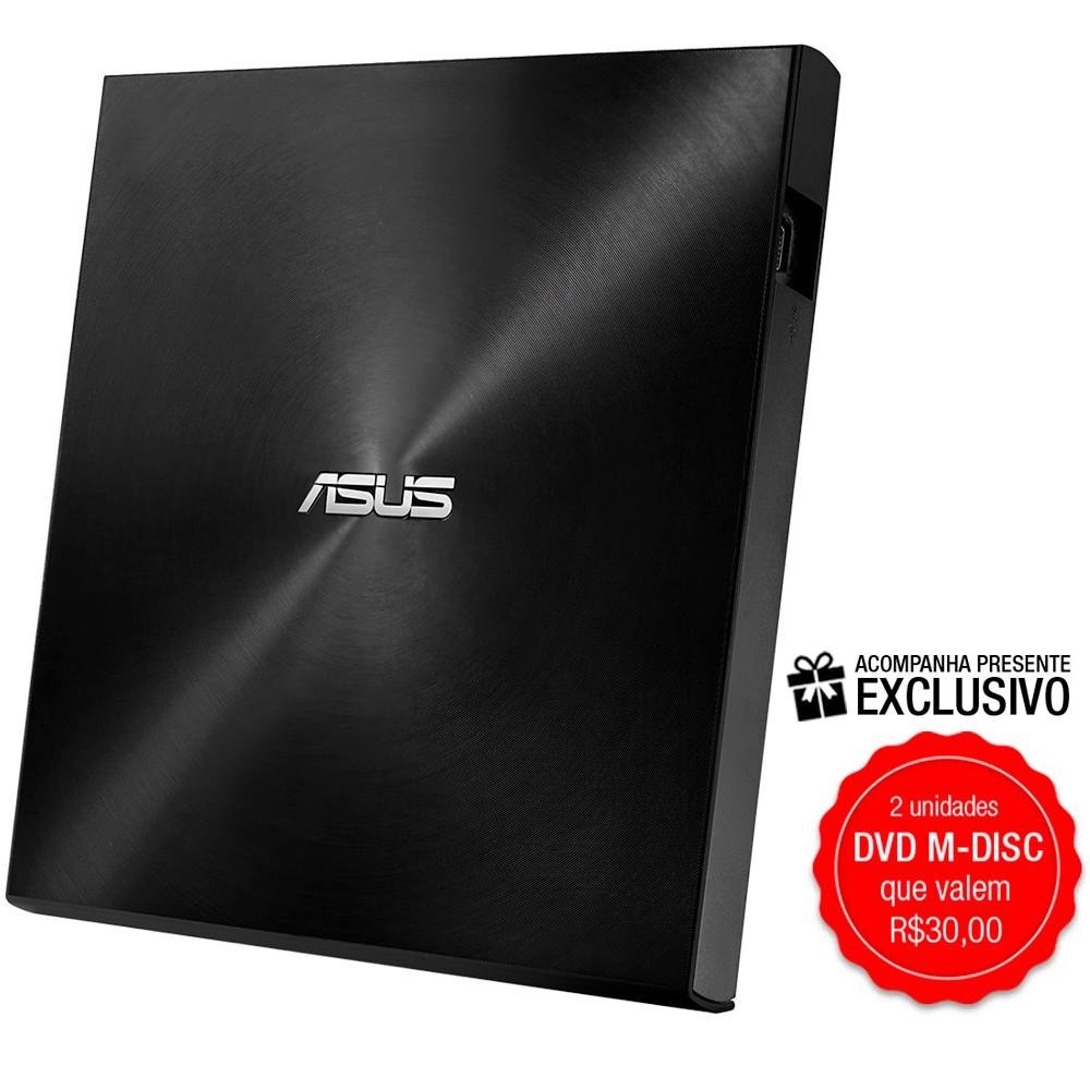 Drive ASUS Gravador Externo CD/DVD ZenDrive U7M, UltraSlim, 2 MDISC