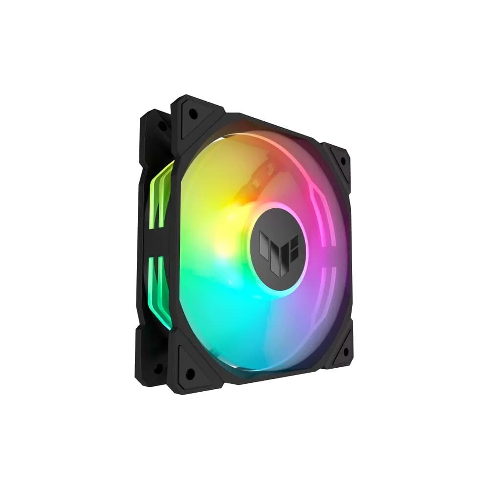 Kit com 3 Ventoinha Asus TUF Gaming TR120 Reverse blade com controladora, 120mm, Led ARGB, Preto - 90DA00D0-B00020