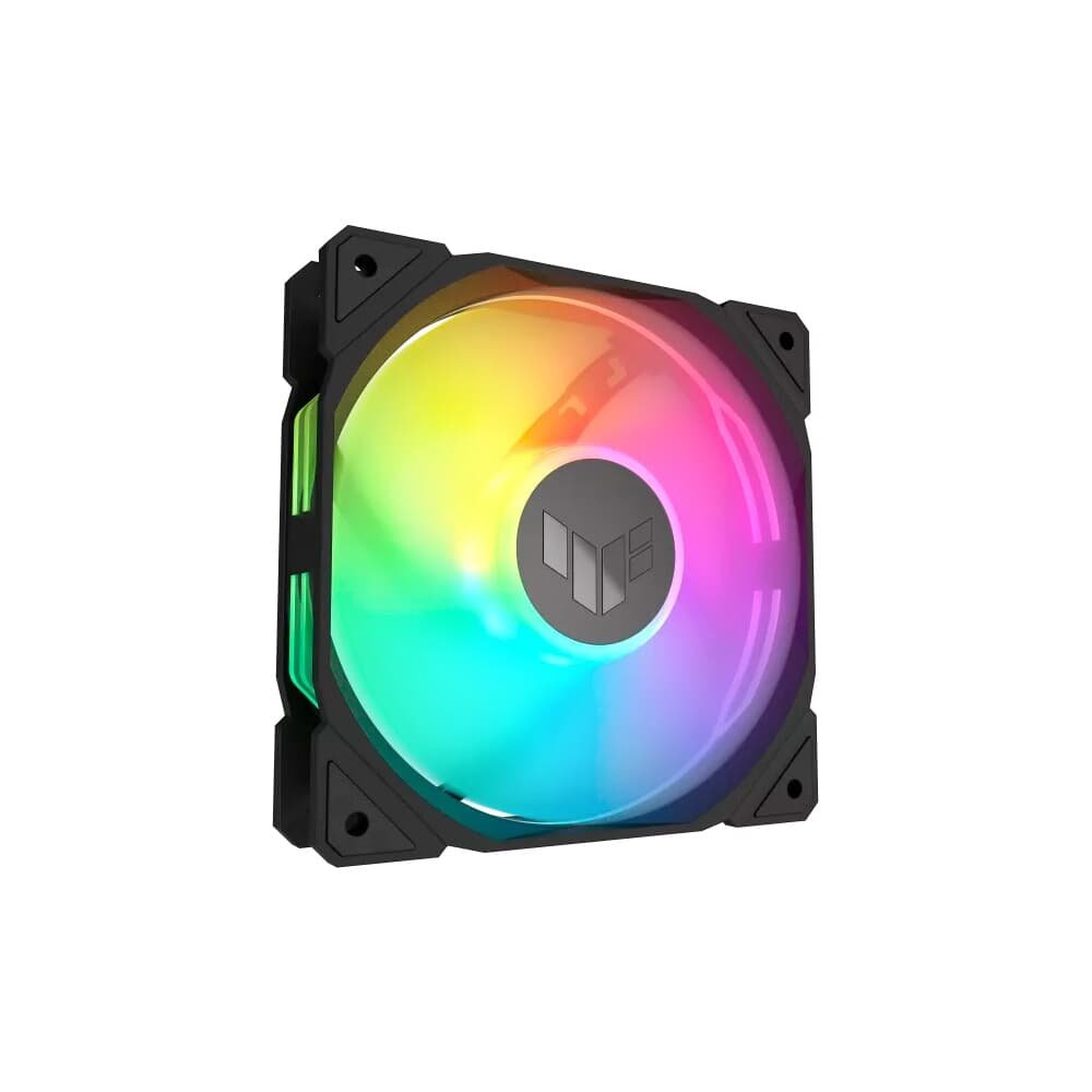 Kit com 3 Ventoinha Asus TUF Gaming TR120 Reverse blade com controladora, 120mm, Led ARGB, Preto - 90DA00D0-B00020