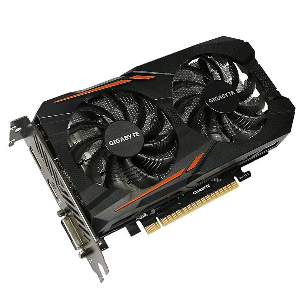 Placa de Vídeo Gigabyte NVIDIA GeForce GTX 1050 OC 2GB, GDDR5 - GV-N1050OC-2GD Placa de Vídeo Gigabyte NVIDIA GeForce GTX 1050 OC 2GB, GDDR5 - GV-N1050OC-2GD