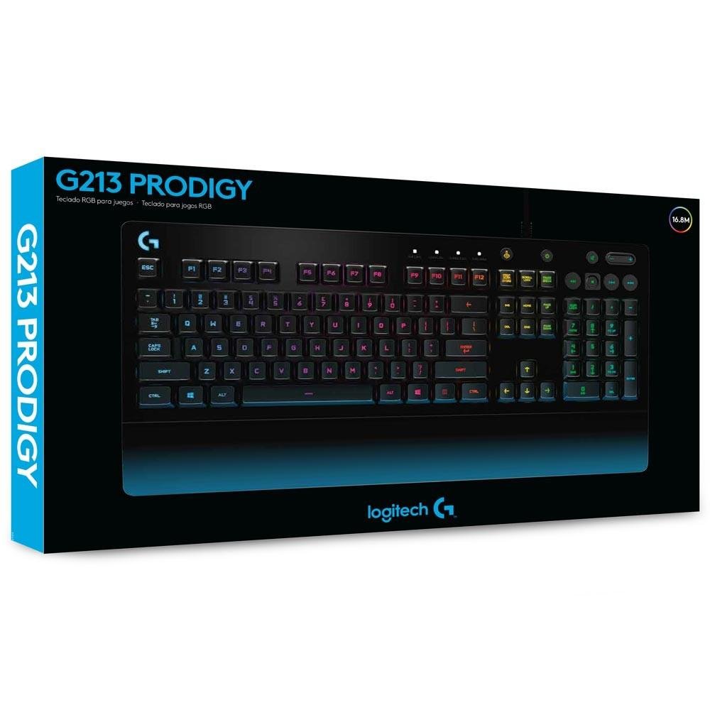Teclado Gamer Logitech G213 Prodigy, RGB, US - 920-008083 Teclado Gamer Logitech G213 Prodigy, RGB, US - 920-008083