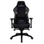 Cadeira Gamer Husky Saucer, Até 150Kg, Braço 4D, Almofadas de Apoio, Massageador de Lombar, Reclinável 135º, Tecido, Preta - HCG800PTT