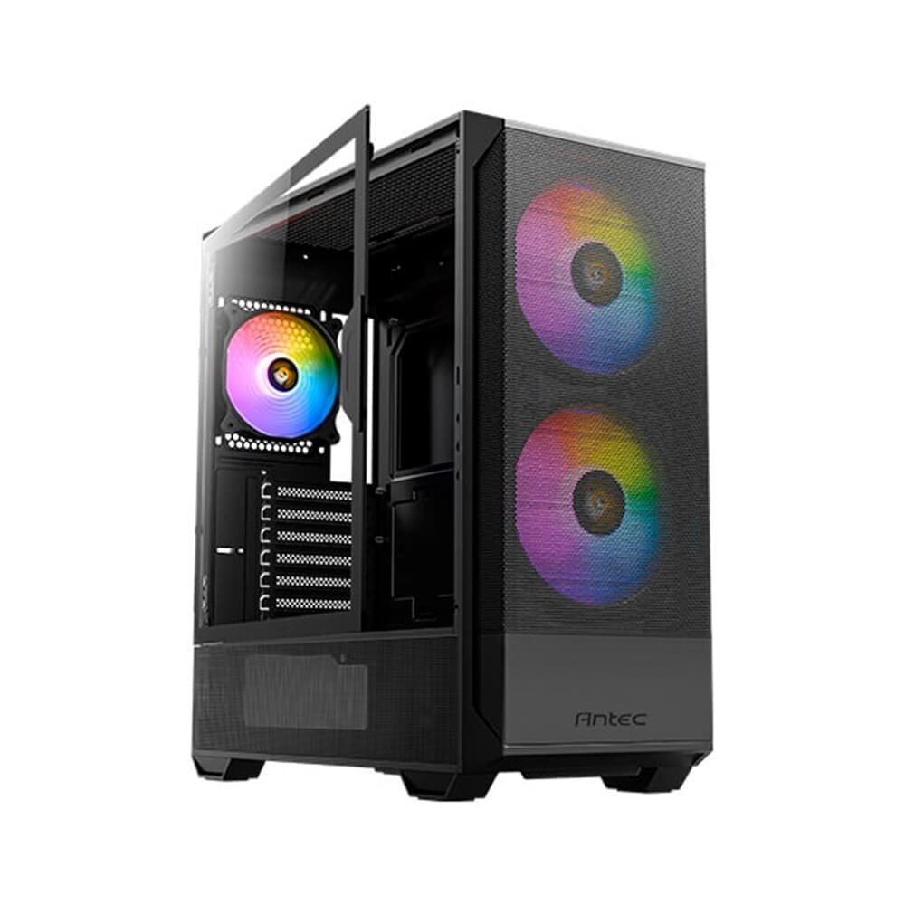 Gabinete Gamer Antec Nx416l, ARGB, Mid Tower, Lateral De Vidro, Preto - 0-761345-10002-1