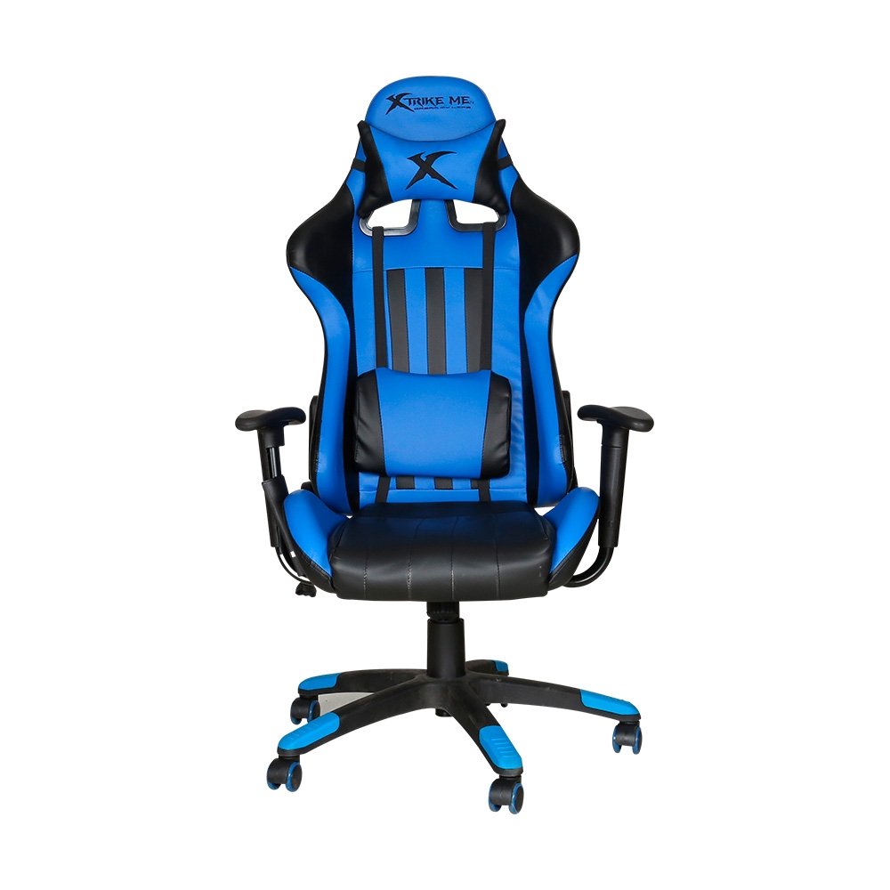 Cadeira Gamer Xtrike Me GC-905, Até 120kg, Reclinável, com Almofadas, Cilindro de Gás Classe 2, Azul - GC-905 - view 4