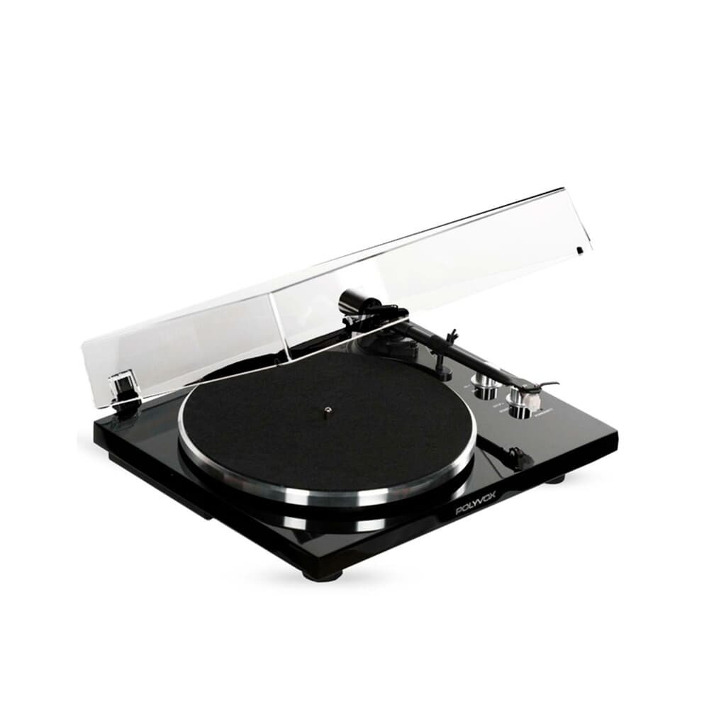 Toca Disco Polyvox Belt Drive, Transmissão Bluetooth ou RCA, Bivolt, Preto - XTD67