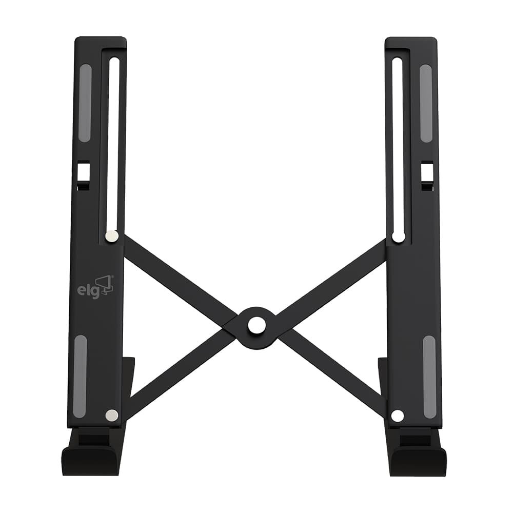 Suporte de Mesa Portátil para Notebook e Laptop ELG, 10" a 17.3", 10 Níveis de Altura, Preto - NTB8520B
