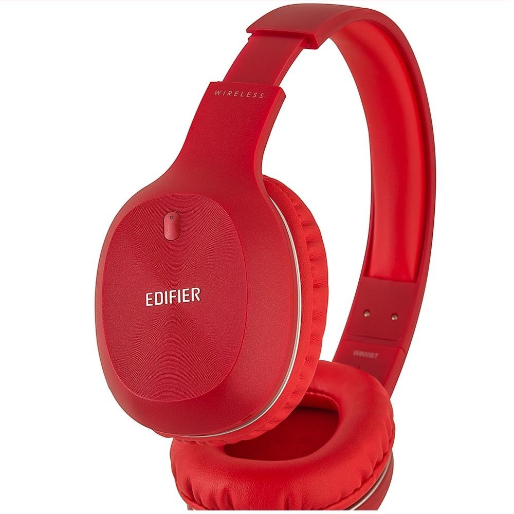 Fone de Ouvido Sem Fio Edifier, Bluetooth, Microfone, Vermelho - W800BT