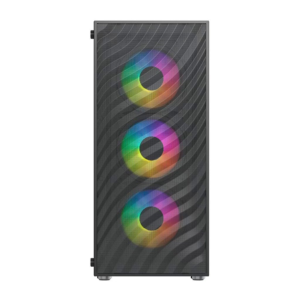 Gabinete Gamer Hyrax Tower HGB220, Mid Tower, ATX, Lateral Em Vidro Temperado, Preto - HGB220B